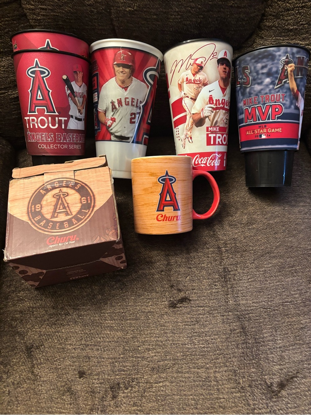 Mike Trout Los Angeles Angels Collector Cups & Mug - Red White Blue